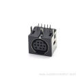 MINI DIN female socket 90 degree DIP
